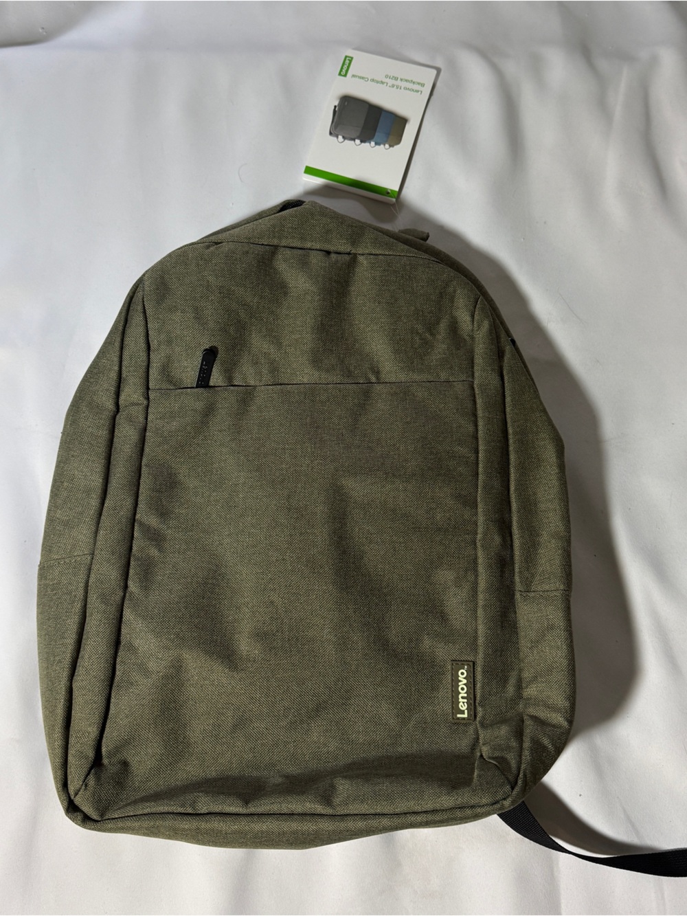 Lenovo Olive Green Backpack - Minimal Laptop Backpack